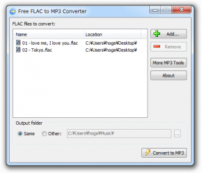 convert flac to mp3 windows