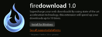 FireDownload のスクリーンショット