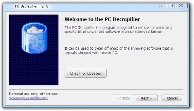 PC Decrapifier のスクリーンショット