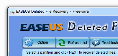 EASEUS Deleted File Recovery のスクリーンショット