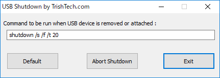 USB Shutdown のスクリーンショット