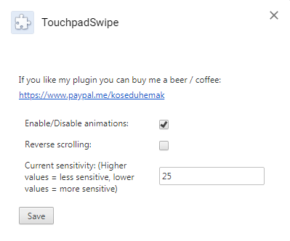 TouchpadSwipeのスクリーンショット