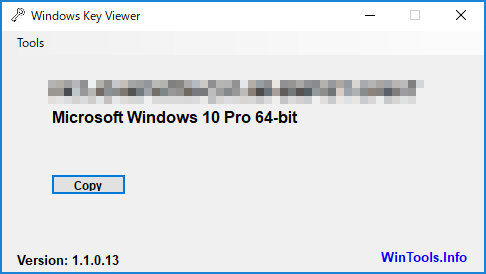 Windows Key Viewer のスクリーンショット