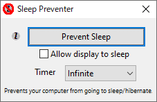 Sleep Preventerのスクリーンショット